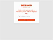 Tablet Screenshot of methodbrewing.com